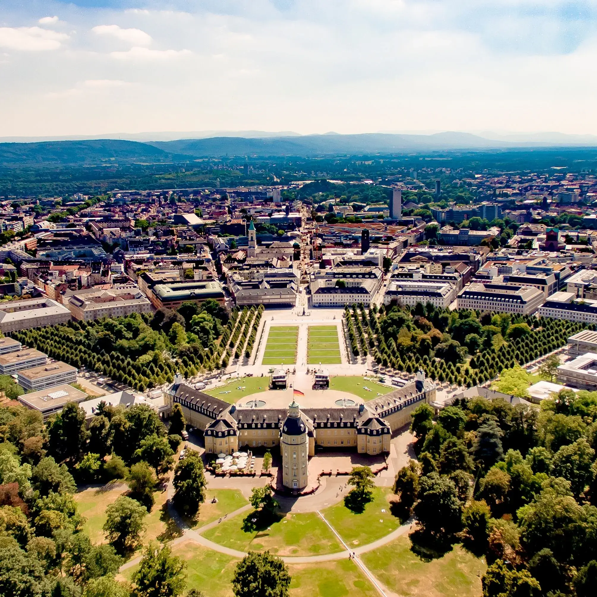 Karlsruhe vista de cima